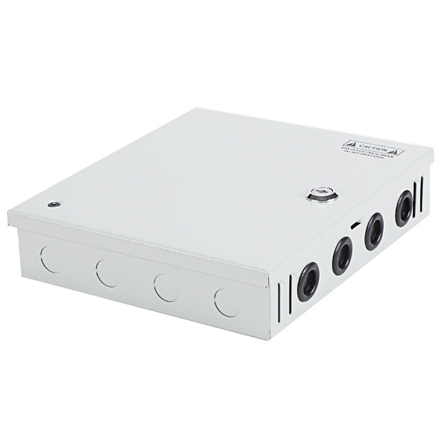 120W 5A 9CH DC24V Output Switch Mode CCTV Distribution Box Portable Power Supply For IR Camera Monitoring Equipment LED Tape Lights 120W 5A 9CH DC24V Output Switch Mode CCTV Distribution Box Portable Power Supply For IR Camera Monitoring Equipment LED Tape Lights